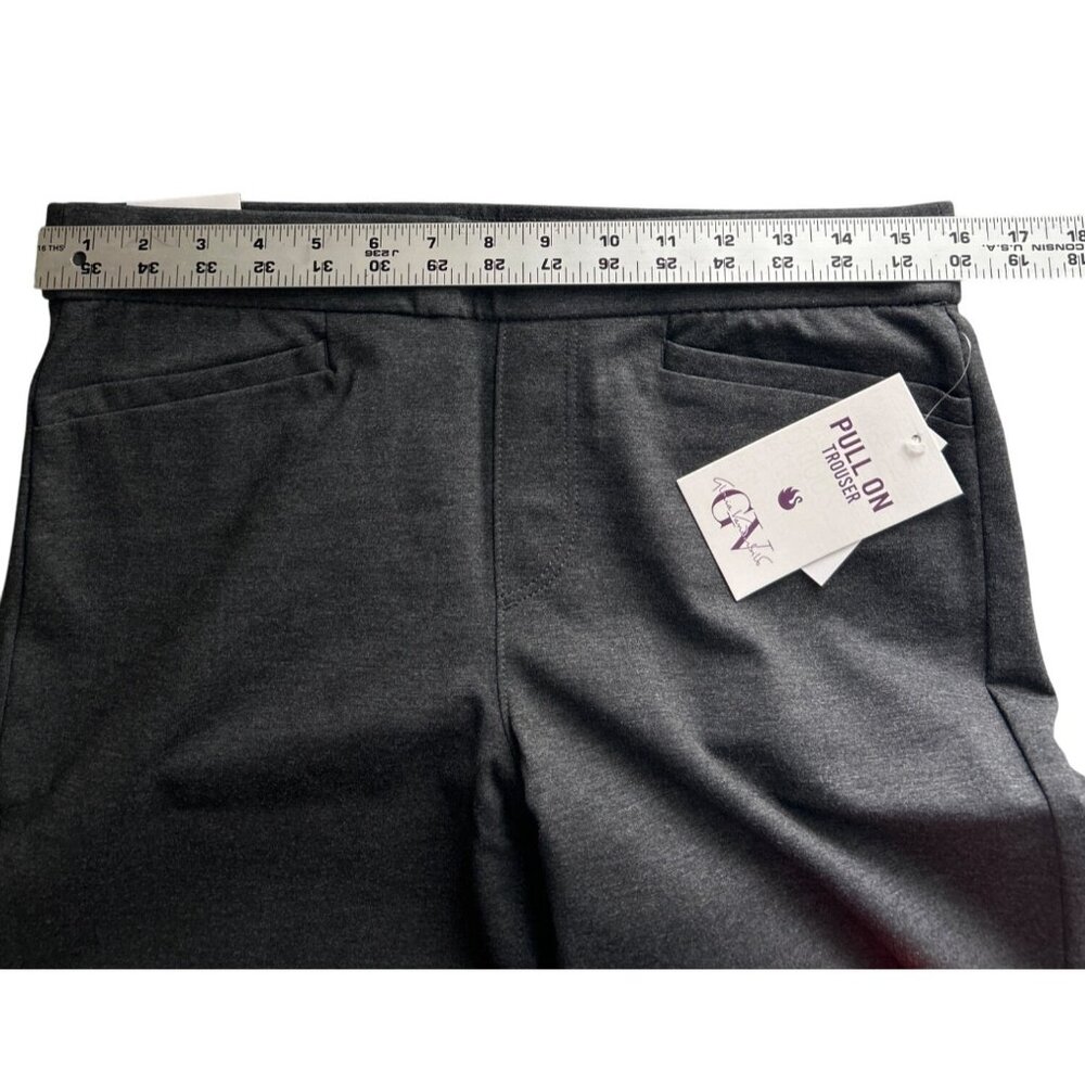Gloria Vanderbilt Heather Grey Pull-On Trouser Womens Pants Size 8 Professional - Picture 7 of 9